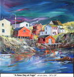 A New Day at Fogo, Oil on Canvas